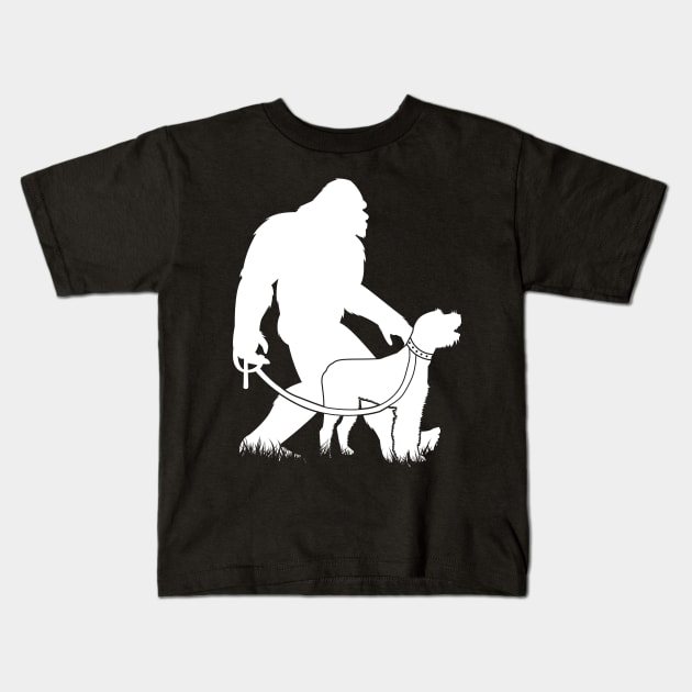 Wirehaired Pointing Griffon Kids T-Shirt by Tesszero